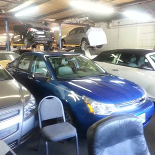 Cheap rent a car shop interior