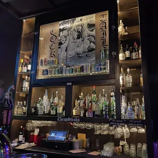 a bar with a lot of liquor