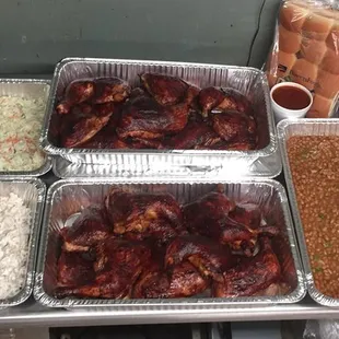 a variety of food items