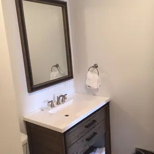 New Vanity in Newly Remodeled Rooms