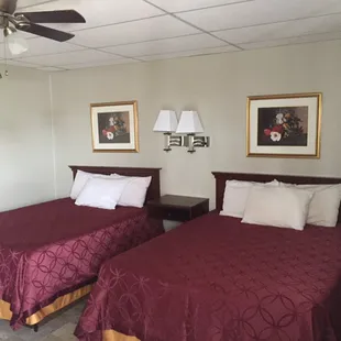 2 Queen Beds , Tile Shower , 40 in TV