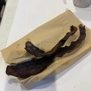 Cajun bacon, it was clearly burnt. I sent it back and it came back barely edible. The staff was very friendly.