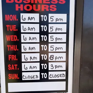 Business hours