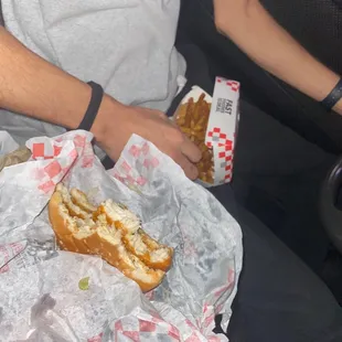 It's so fresh we can't even wait to get home and eat.