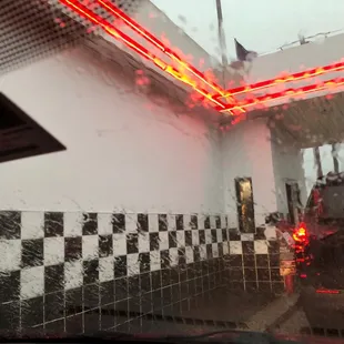 Grabbing dinner on this rainy evening