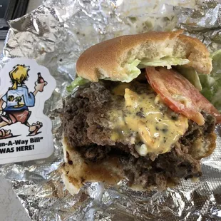 gonna need 2 hands for this super-riffic burger ...