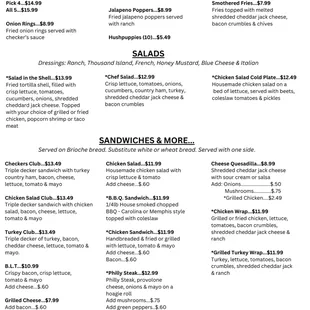 Current menu 1/2025 front