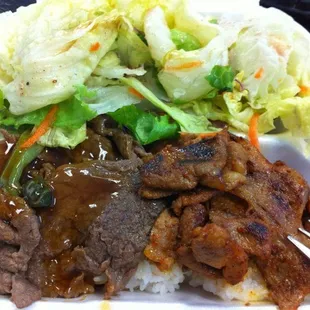 Chicken Beef Teriyaki Bowls