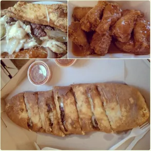 Great chicken wings and the calzones are as big as pizza pies! Amazing foods..
