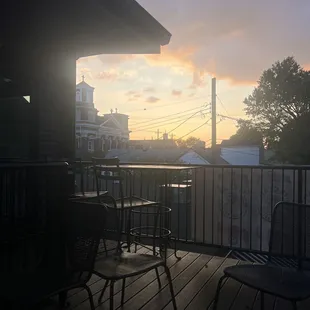 Rooftop patio