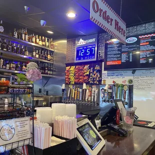 Counter to place order