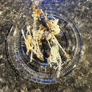 Bones, bones and more bones.  They said sometimes fish sandwich has bones sometimes it doesn&apos;t.  GROSS