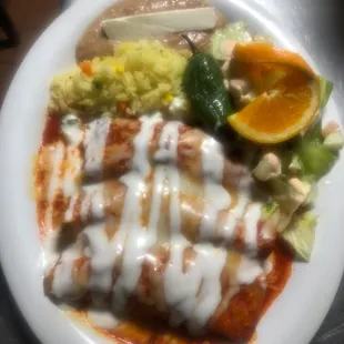 Enchiladas de pollo