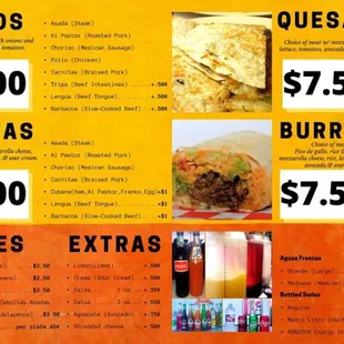 Menu updated 9/12/2020