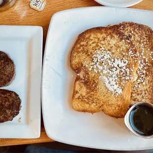 French Toast with Sausage Patties