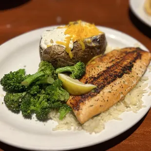 Grilled Rainbow Trout with two sides
