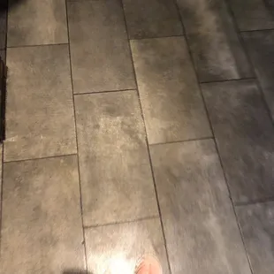 Greasy slippery dirty floors