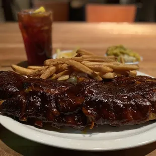 ribs, food, bbq ribs