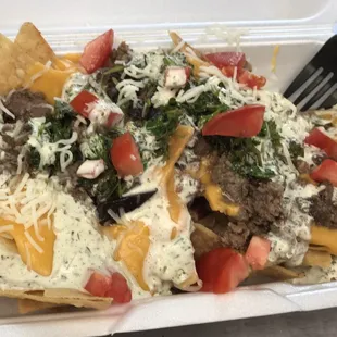 These nachos were fire