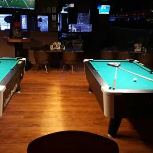 New pool tables and newly remodeled floors