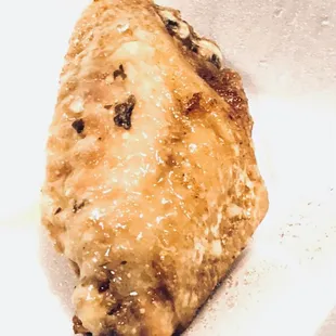 a piece of food on a plate