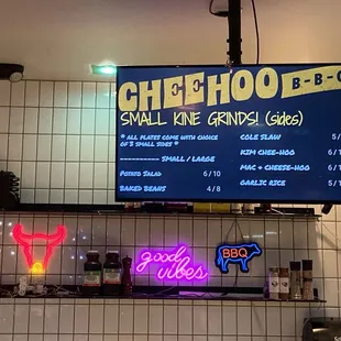Took a picture of the menu while waiting in line because it changed so fast (February 2024)