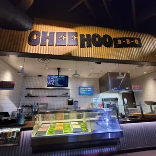 the counter area