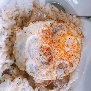 Breakfast Meatloaf Loco Moco