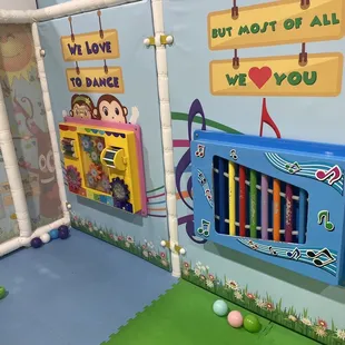 Toddler soft play area.