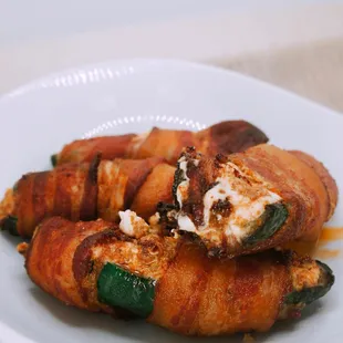Bacon Wrapped Poppers