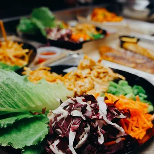 a plate of food on a table
