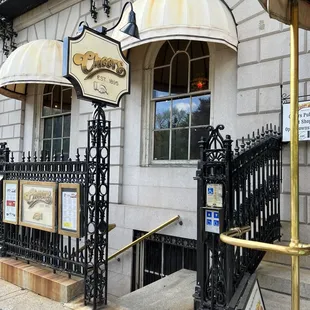 The Exterior Cheers Sign @ The Cheers Bar that inspired the Comedy TV Show is across the street from The Boston Public Gardens.