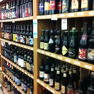 a wide selection of beers