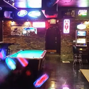 Recently remodeled. Clean  affordable prices. 9 tvs, pool table, dart boards and alcohol what else you need