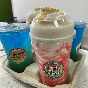 Strawberry Cheesecake &amp; Tropical Breeeze