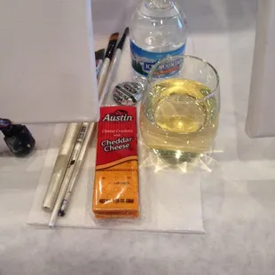 Motivational snacks :) all but the wine was provided