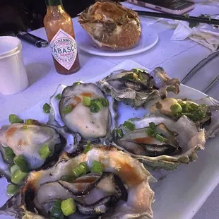 Onions and oil oysters, they were fresh 8/10