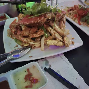 Huge crab! Almost as good as the lobster noodle