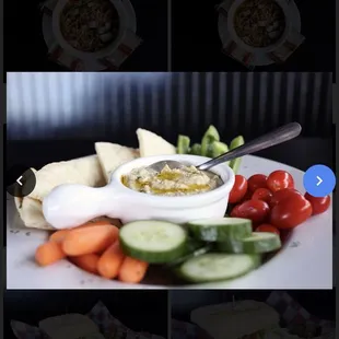 Healthy hummus and veggies!!