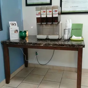 You get your choice of tea...on the house!