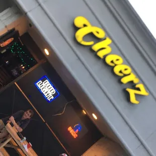 the front of the restaurant