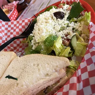 The Chelsea- cold with a Greek salad