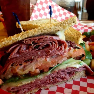 The Big Apple sandwich -- they definitely don't skimp on the pastrami!