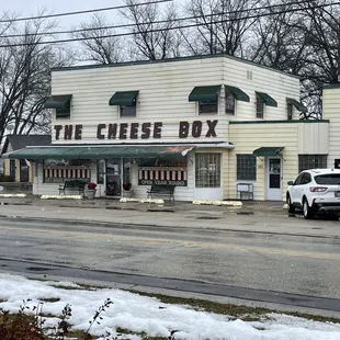 the front of the cheese box