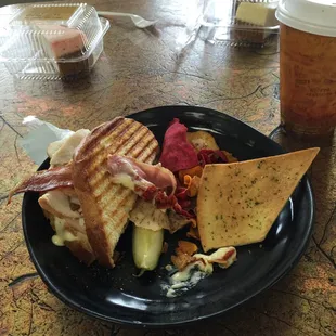 1/2 sandwich. I ate the other 1/2...mmmmm good.