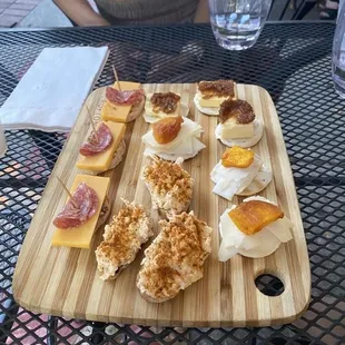 a plate of food on a table