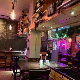 the interior of a restaurant