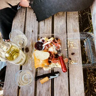 Cheese and charcuterie plate
