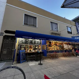 the outside of a cheese shop