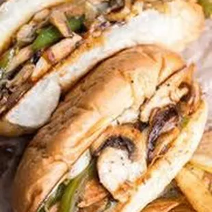 Mushrooms Cheese Steak